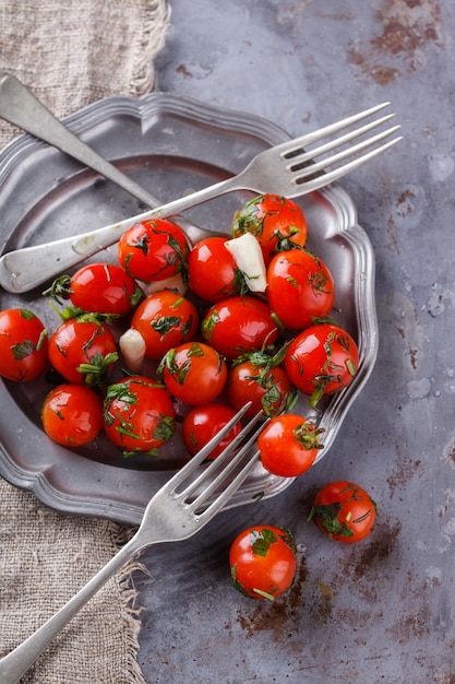 Pickled cherry tomatoes