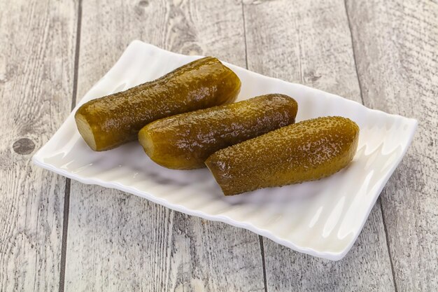 Pickled homemade cucumbers