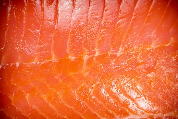 Pickled salmon fillet Macro background