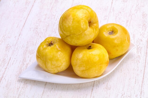 Pickled yellow apple