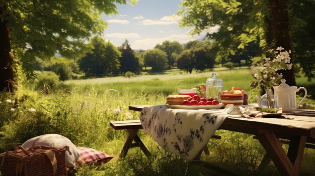 Picknick in de natuur