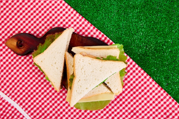 Picknick op het gras.