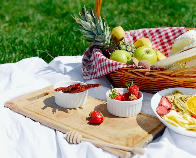 picknick op het gras