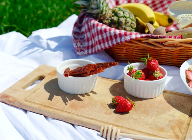 picknick op het gras