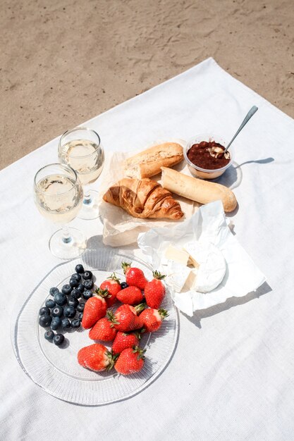 Picknick op het strand