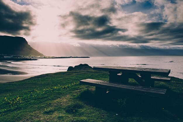 Picknicktafel in IJsland