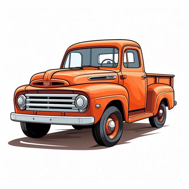 Pickup Truck Illustration Captivating Art