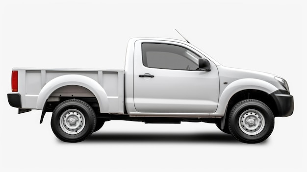 Pickup truck isolated on white background Generative AI