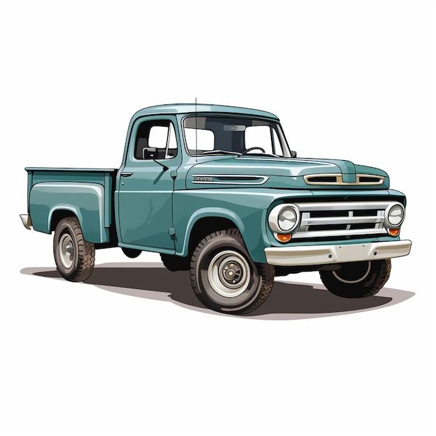 Photo pickup truck vector illustration high quality