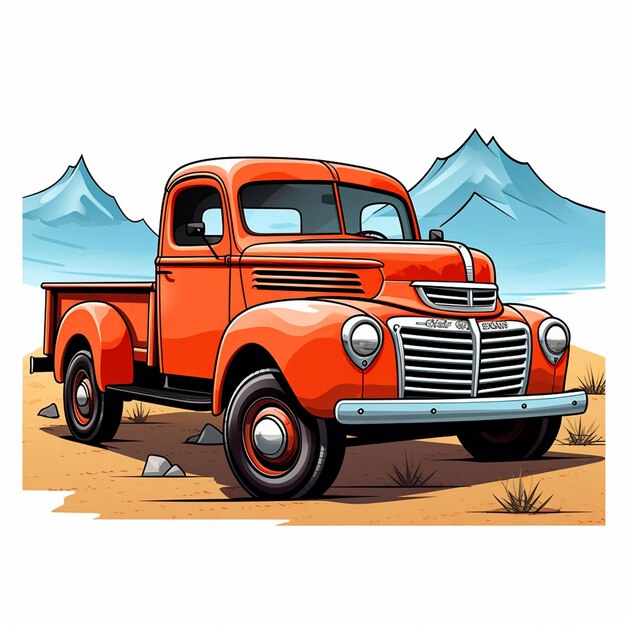 Photo pickup truck vector illustration is perfect for any project