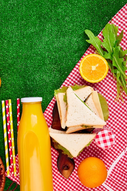 Picnic on the grass.