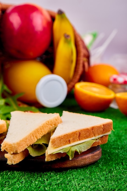 Picnic on the grass.