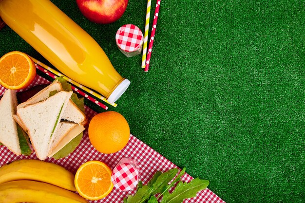 Picnic on the grass.