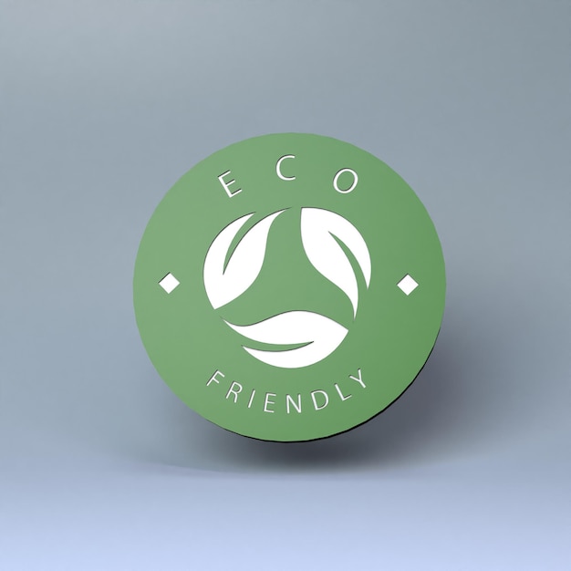 Pictogram op het thema van ECO Ecology concept 3d render illustratie