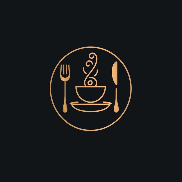 사진 레스토랑 의 그림 표지 로고 디자인