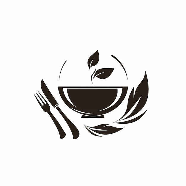 Дизайн логотипа рисункового знака для ресторана