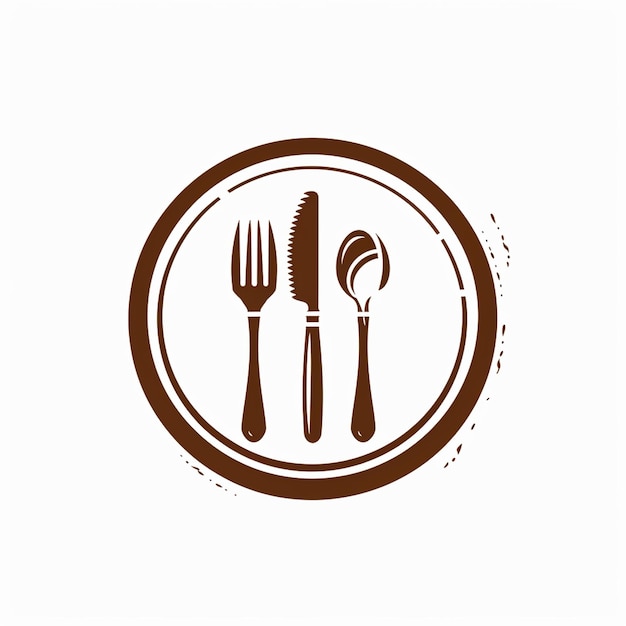 Foto progettazione del logo di una marca pittorica per un ristorante