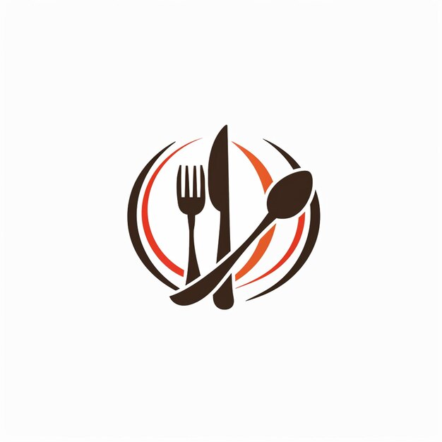 Foto progettazione del logo di una marca pittorica per un ristorante