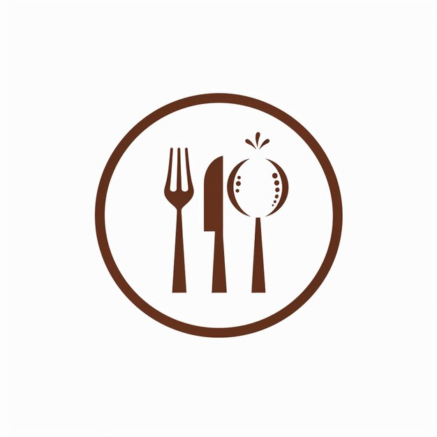 레스토랑 의 그림 표지 로고 디자인