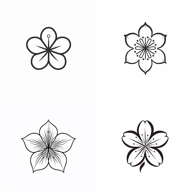 Pictorial representation of a flower with five petals