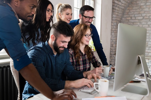 Picture of architects working together in modern office