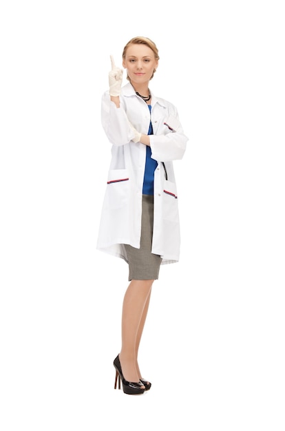 picture of attractive female doctor with stethoscope