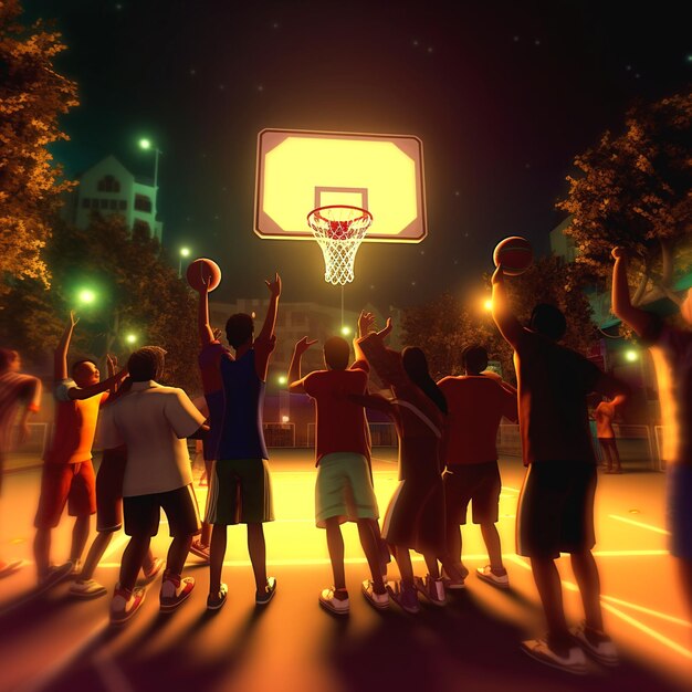 Photo picture of basketball