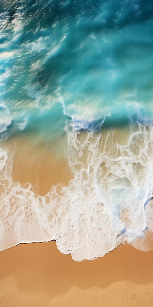 a picture of a beach with the ocean in the background