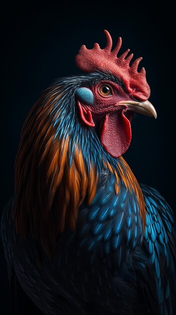 Picture of a beautiful rooster