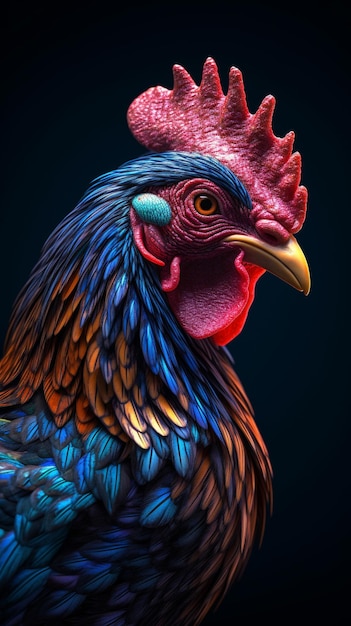 Picture of a beautiful rooster