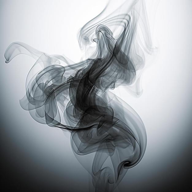 a picture of a black and white photo of a smoke.