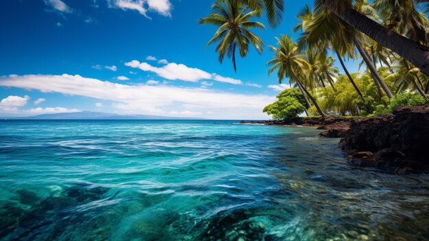 Picture blue ocean hawaii