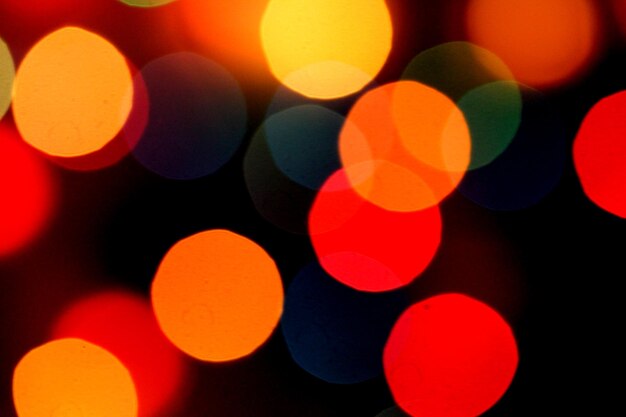 Picture of a blurred colorful background bokeh lights