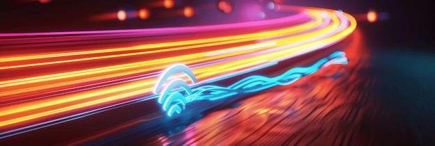 a picture of a bowling alley with a blue light and a blue light