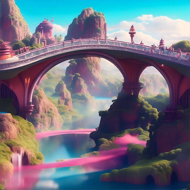 A picture of a bridge with a bridge over it