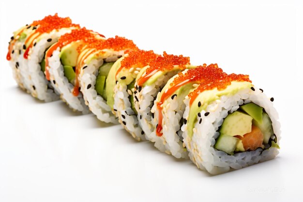 a picture of california sushi roll