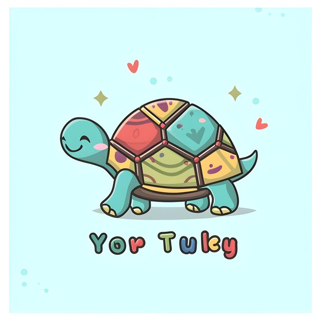 Photo picture of cartoon sea turtle