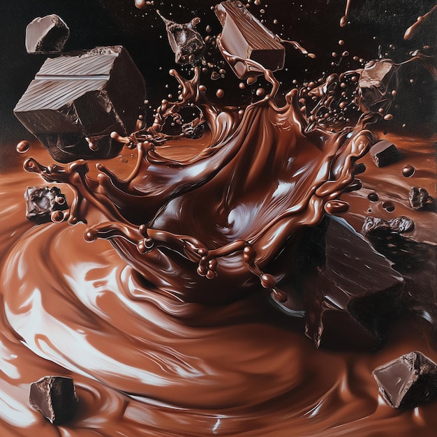 картинка шоколада с шоколадом и шоколадом в нем