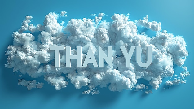 a picture of a cloud that says thank you