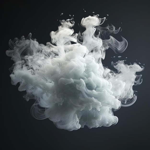 a picture of a cloud of white smoke