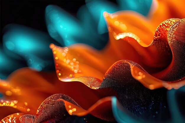 a picture of a colorful orange and blue flame