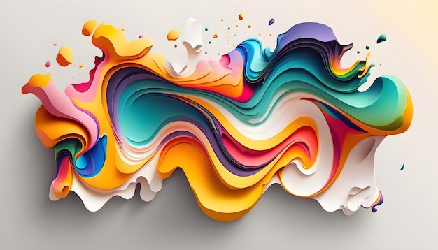 a picture of a colorful splash of paint