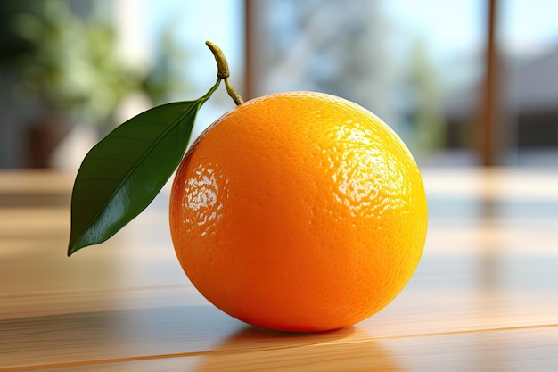 picture of a delectable orange fruit made using generative AI tools