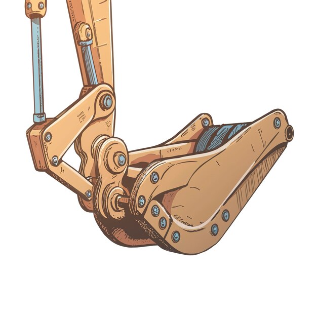 Photo picture of excavator arm parts