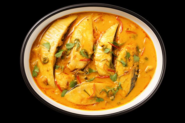 Photo a picture of fish curry