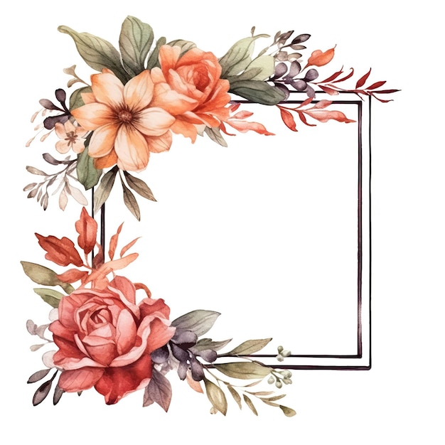 A picture of flowers and a frame with a frame that says " the letter e " on it.