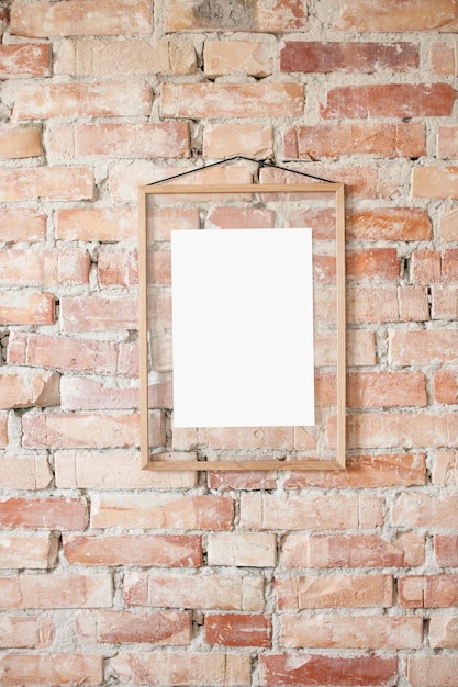 Photo picture frame on wall