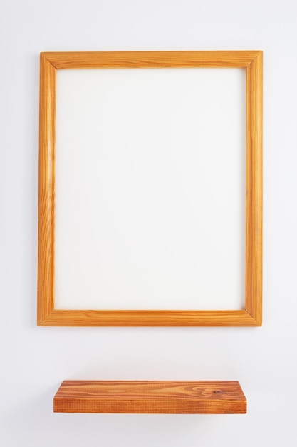 Picture frame on white background