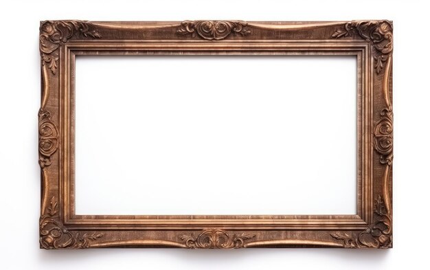 Photo picture frame on white background