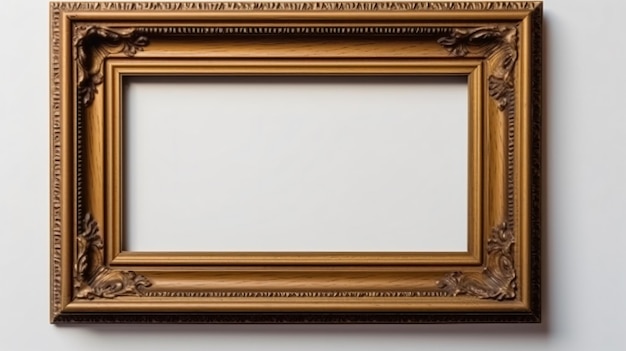 A picture frame with a gold border and the frame says'the word art '